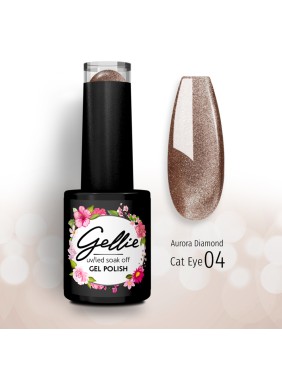 Gellie Ημιμόνιμο Βερνίκι Aurora Diamond Cat Eye 04