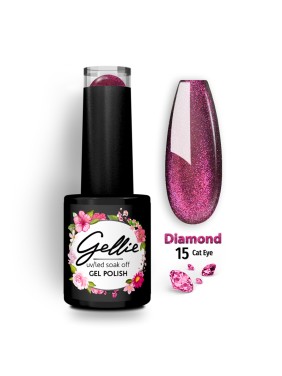 Gellie Ημιμόνιμο Βερνίκι Diamond Cat Eye 15 Gellie Ημιμόνιμο Βερνίκι Diamond Cat Eye 15