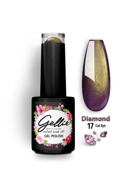 Gellie Ημιμόνιμο Βερνίκι Diamond Cat Eye 17 Gellie Ημιμόνιμο Βερνίκι Diamond Cat Eye 17