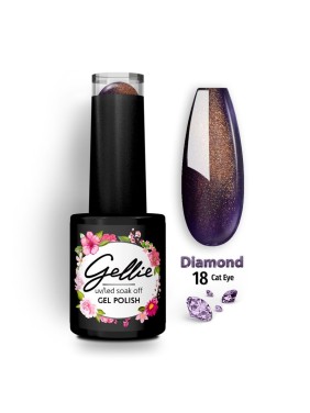 Gellie Ημιμόνιμο Βερνίκι Diamond Cat Eye 18 Gellie Ημιμόνιμο Βερνίκι Diamond Cat Eye 18