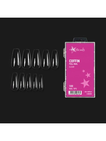 Gellie Tip 05 Coffin Full Nail Clear