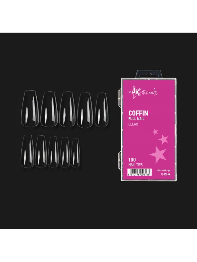 Gellie Tip 05 Coffin Full Nail Clear