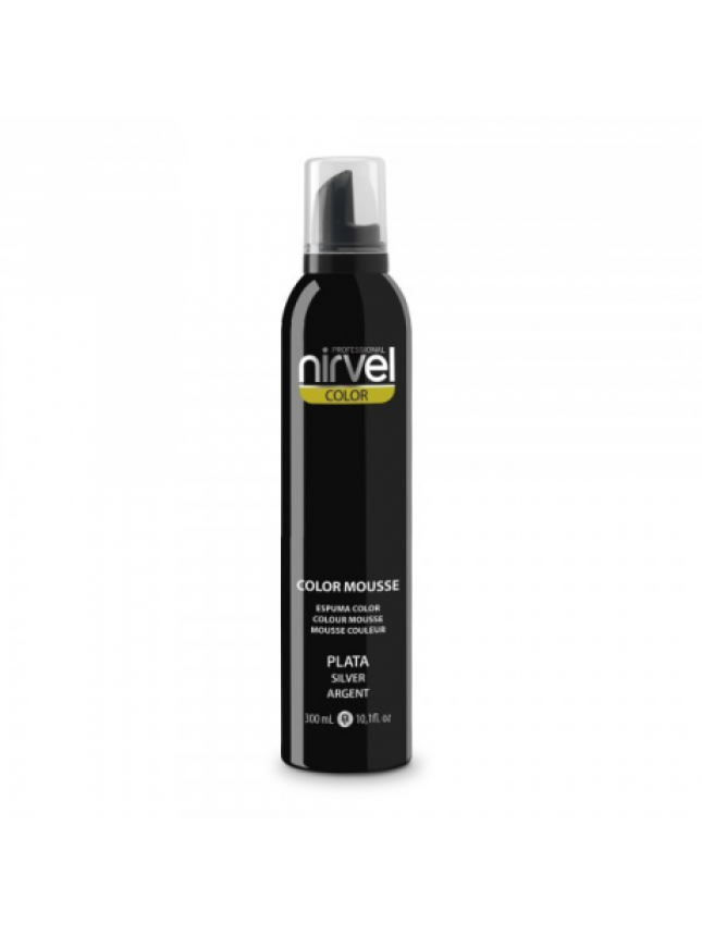 Nirvel Color Mousse 300ml Χρωμοαφρός χρώμα Ασημί