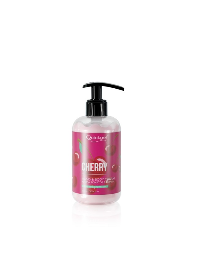 Quickgel Hand & Body Cream - Cherry 300ml