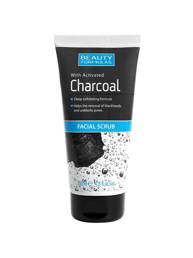 Beauty Formulas Charcoal Facial Scrub – Scrub προσώπου με ενεργό άνθρακα 150ml