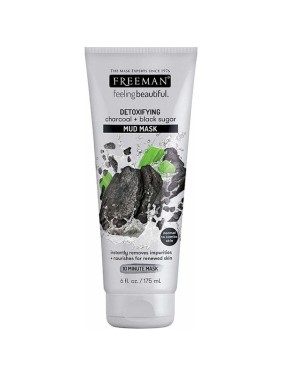 Freeman Beauty Detoxifying Charcoal & Black Sugar Mud MaskΜάσκα Προσώπου για Βαθύ Καθαρισμό & Αποτοξίνωση, 175ml