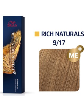 Wella Koleston Perfect Me+ Rich Naturals 9/17 Ξανθό Πολύ Ανοιχτό Σαντρέ Καφέ 60ml