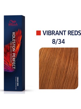 Wella Koleston Perfect Me+ Vibrant Reds 8/34 Ξανθό Ανοιχτό Χρυσό Κόκκινο 60ml