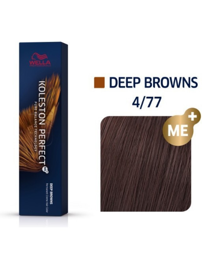 Wella Koleston Perfect Me+ Deep Browns 4/77 Καστανό Καφέ Έντονο 60ml
