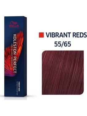 Wella Koleston Perfect Me+ Vibrant Reds 55/65 Εντονο Καστανό Ανοιχτό Βιολέ Μαονί 60ml