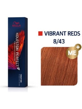 Wella Koleston Perfect Me+ Vibrant Reds 8/43 Ξανθό Ανοιχτό Κόκκινο Χρυσό 60ml