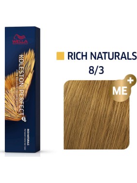Wella Koleston Perfect Me+ Rich Naturals 8/3 Ξανθό Ανοιχτό Χρυσό 60ml