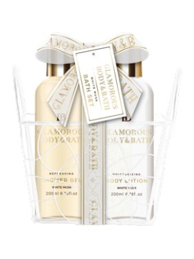Glamorous Body & Bath White Basket White Musk 