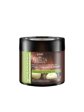 Evialia Μάσκα Μαλλιών με Λάδι Macadamia & Κερατίνη, Β5 & Πλούσια Ενεργά - 500ml