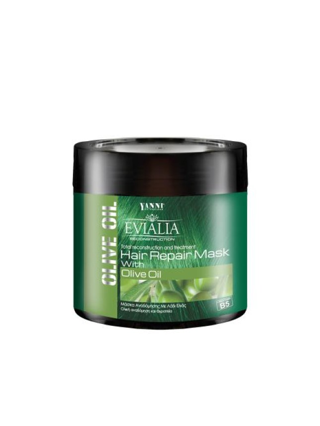 Evialia Μάσκα Μαλλιών με Λάδι Ελιάς, Β5 & Πλούσια Ενεργά Συστατικά - 500ml