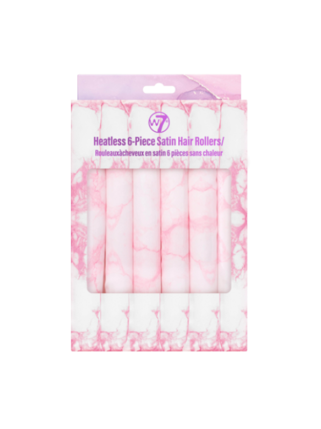 W7 HEATLESS 6PCS SATIN HAIR ROLLERS