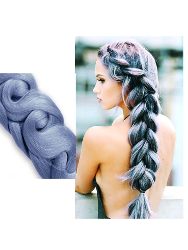 Μαλλιά για ράστα και πλεξούδες X-Pression box braids #Periwinkle 207cm