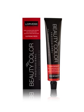 LORVENN PERMANENT COLOUR BEAUTY COLOR SUPREME REDS 6.62 ΞΑΝΘΟ ΣΚΟΥΡΟ ΚΟΚΚΙΝΟ ΡΟΥΜΠΙΝΙ 