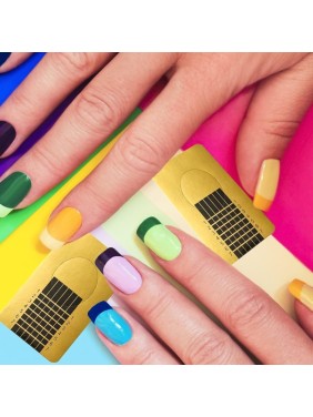 500 Φόρμες Επιμήκυνσης Gold Architectural Nail Forms