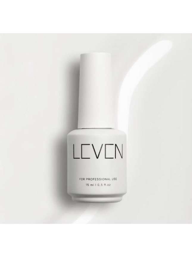 Leven | Ημιμόνιμο ημιδιάφανο βερνίκι 15ml no. S002 Milky