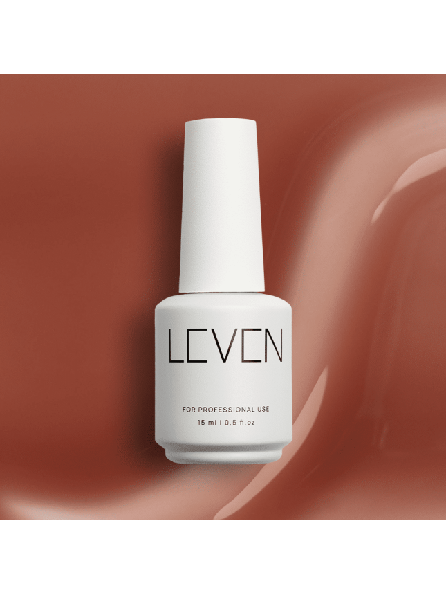 Leven | Ημιμόνιμο ημιδιάφανο βερνίκι 15ml no. S009 Cashmere Beige