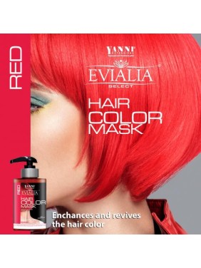 Evialia Χρωμομάσκα Red Με Shea Butter για θρέψη και λάμψη - 300ml