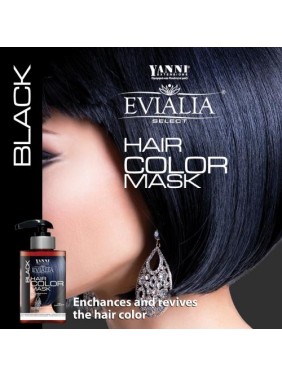 Evialia Χρωμομάσκα Black Με Shea Butter για θρέψη και λάμψη - 300ml