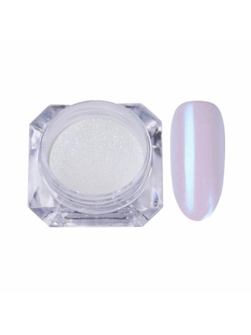Λευκή Ιριδίζουσα Σκόνη Νυχιών Mirror Effect Καθρέφτης 2gr