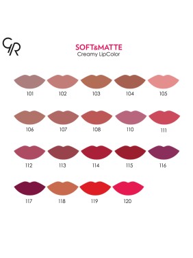 Golden Rose Soft & Matte Creamy Lipstick 112