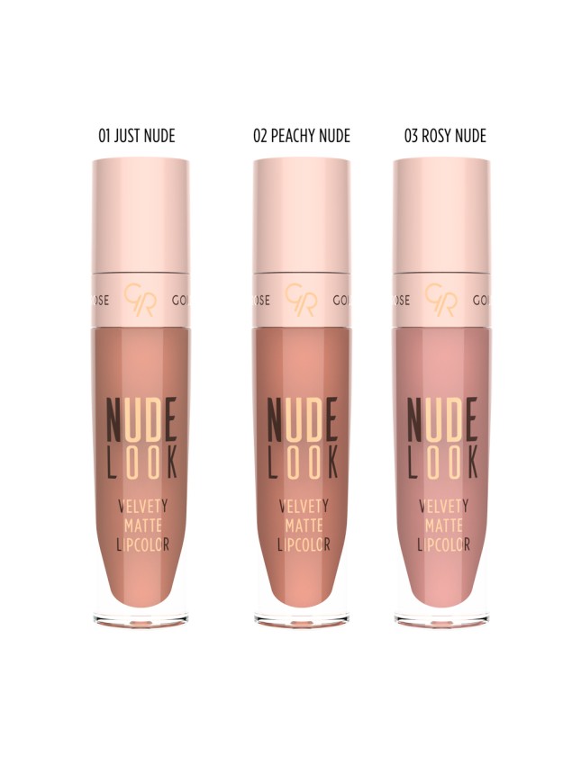 Golden Rose Nude Look Velvety Matte LipColor 02 Peachy Nude