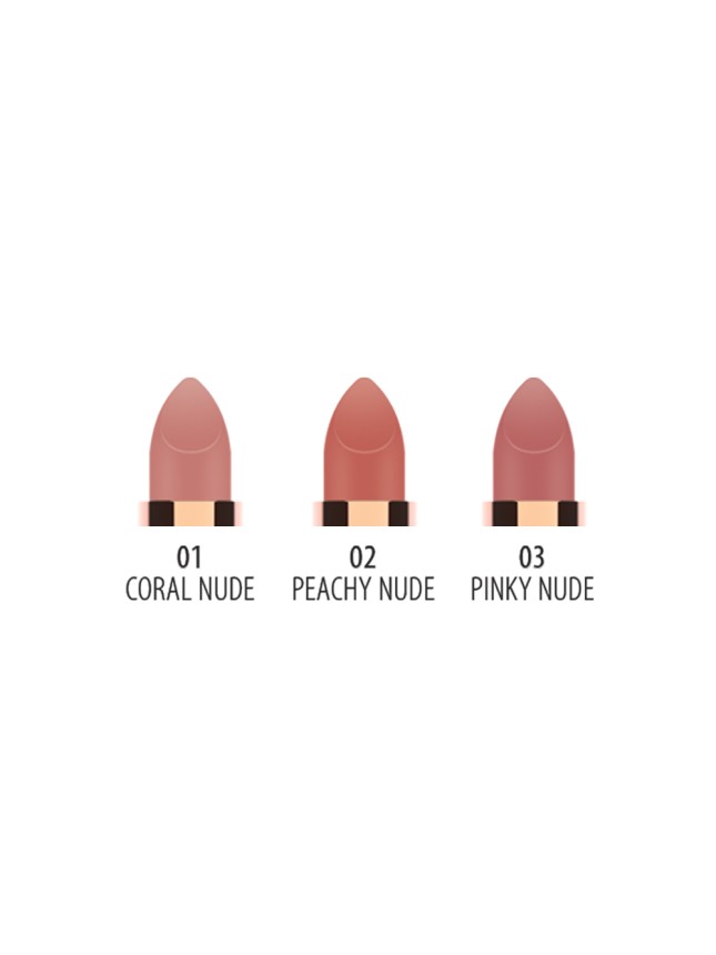 Golden Rose Nude Look Perfect Matte Lipstick 01 Coral Nude