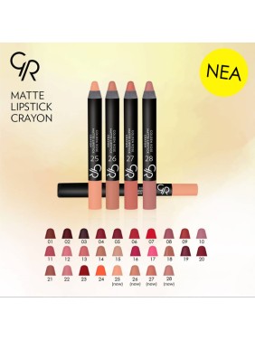 Golden Rose Matte Lipstick Crayon 02