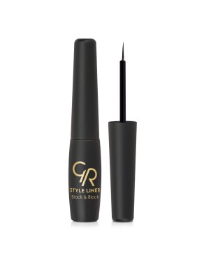 Golden Rose Style Liner Black & Black Eyeliner  No 14