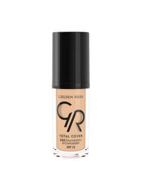 Golden Rose TOTAL COVER 2in1 Foundation & Concealer 02 - Ivory