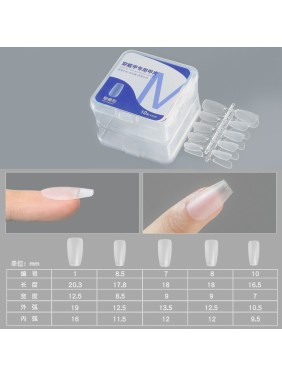 100 Matte Soft Gel Nail Tips M Square 10 Sizes