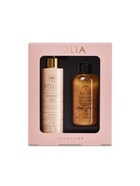 EOLIA COSMETICS GOLD ORCHID SHOWER GEL & BODY SCRUB GIFT BOX 2X250ML