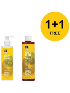 Bodyfarm Grapefruit & Lime Body Milk 250ml + Shower Gel 250ml