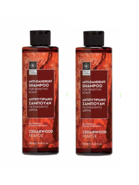 Bodyfarm Anti-Dandruff Shampoo - Αντιπυτιριδικό Σαμπουάν για Ευαίσθητο Δέρμα 1+1 Δώρο 2x250ml