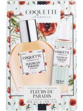 COQUETTE Fragrances Fleurs Du Paradis Γυναικείο Σετ με Άρωμα EDT 100ml & Άρωμα EDT 30ml