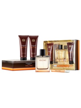 GIFT SET E.D.T. VOLCANO MEN 100ML + A.S. 130ML + S.G. 130ML + E.D.T. 15ML