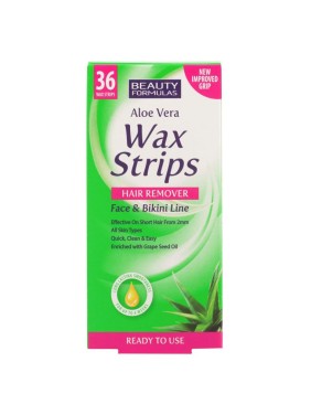 Wax Strips Hair Remover for Face & Bikini Line BEAUTY FORMULAS 36/1