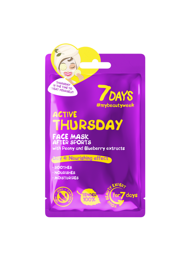 7DAYS Active Thursday Sheet Mask 28g