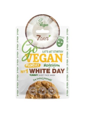 7DAYS GoVegan sheet mask WHITE DAY 25g