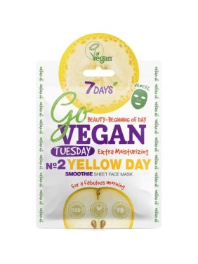 7DAYS GoVegan sheet mask ΥELLOW DAY 25g