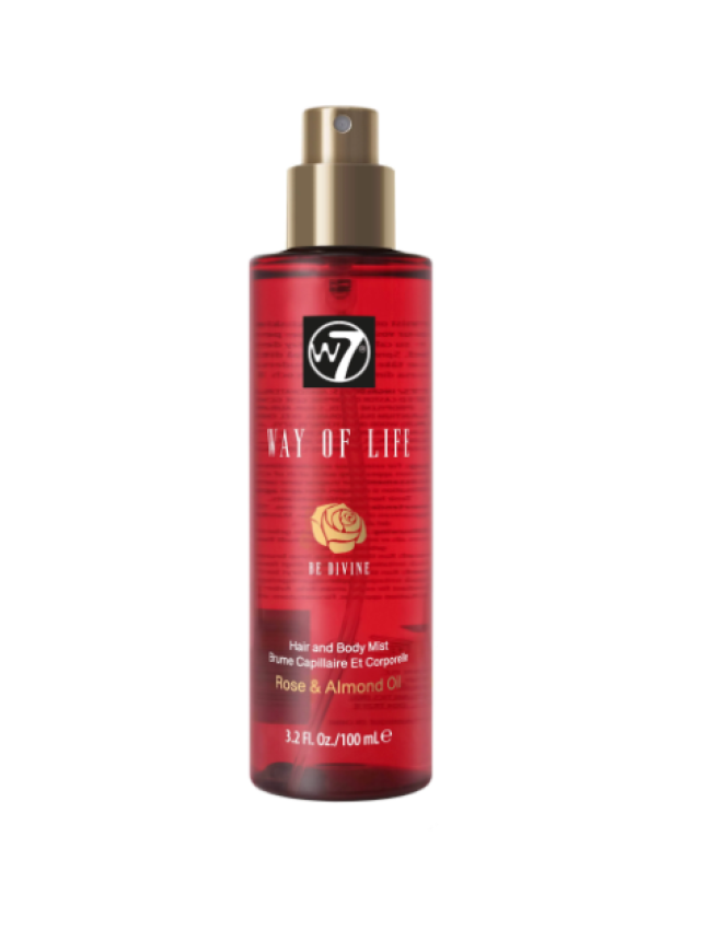 W7 Hair & Body Mist Rose & Almond Oil