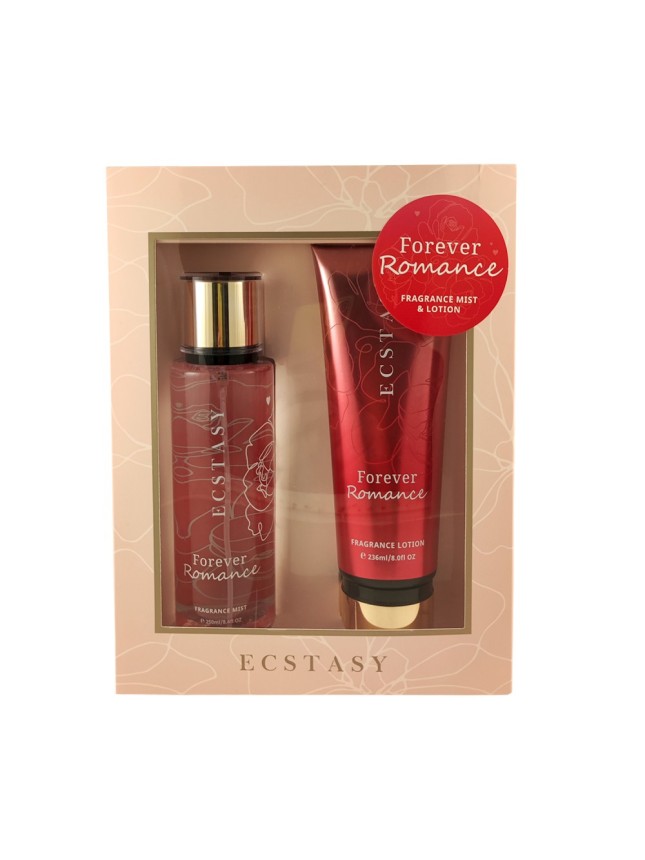 Ecstasy Σετ Δώρου - Forever Romance Body Cream 236ml + Body Mist 250ml