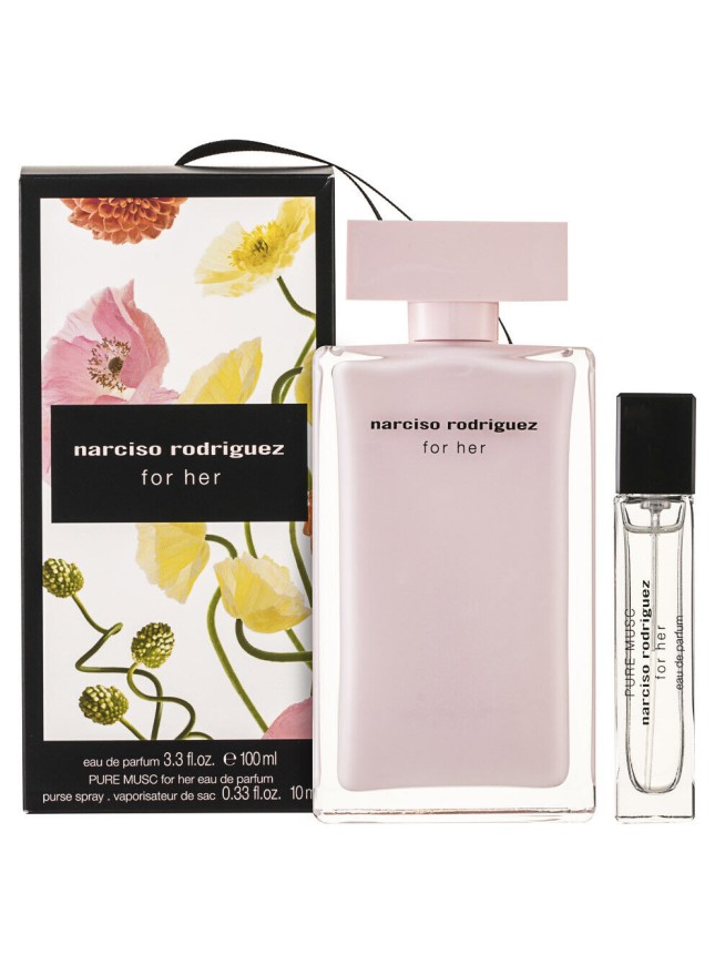 Narciso Rodriguez For Her Gift Set Eau De Parfum 100ml + EDP Pure Musc 10ml