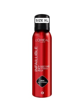 L'Oreal Infaillible 3-Second Setting Mist Makeup Fixer XXL 150ml L'Oreal Infaillible 3-Second Setting Mist Makeup Fixer XXL 150ml