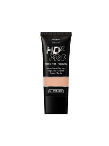Fashion Make Up Foundation "HDX PRO" 04 Beige Ambre 30ml