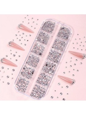 Διακοσμητικά Πολυμεγέθη 3D Rhinestones Νυχιών